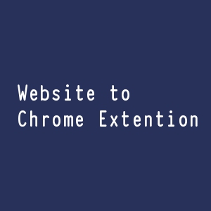 website to chrome extension